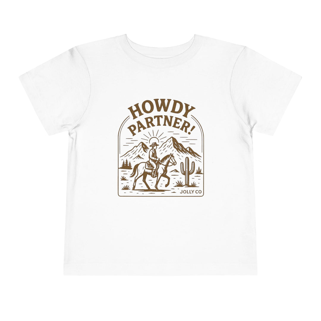 Howdy Partner! Western Style Toddler Short Sleeve Tee - Jolly Co Creations96902111