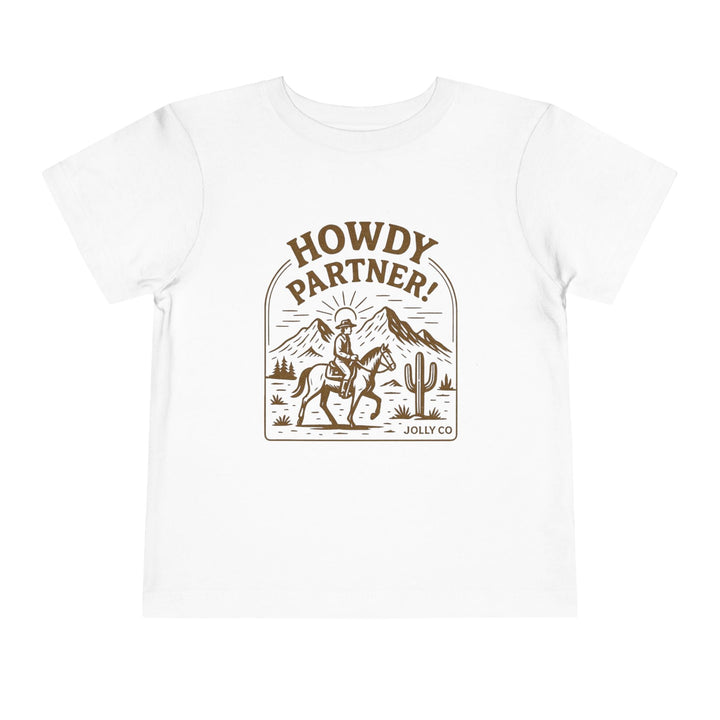 Howdy Partner! Western Style Toddler Short Sleeve Tee - Jolly Co Creations96902111