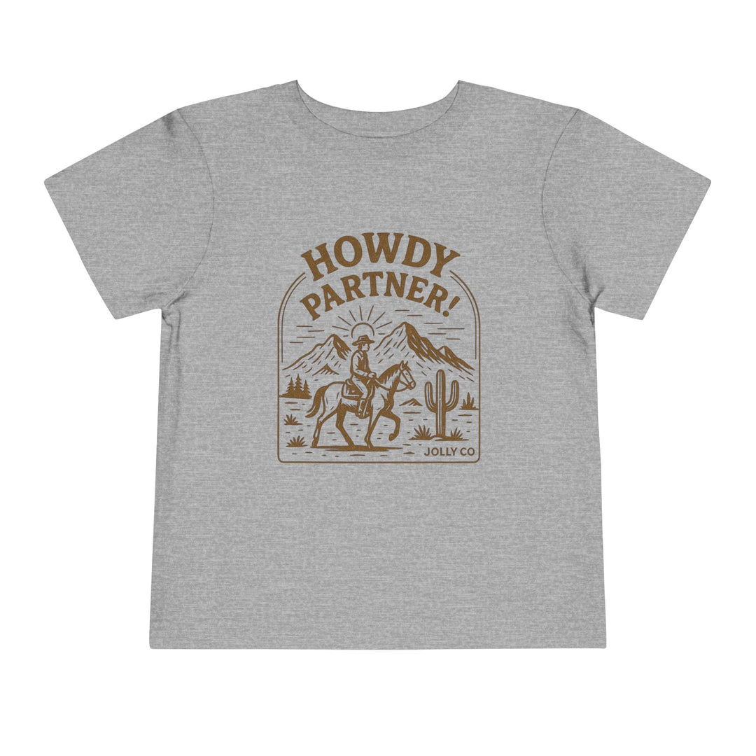 Howdy Partner! Western Style Toddler Short Sleeve Tee - Jolly Co Creations96934879