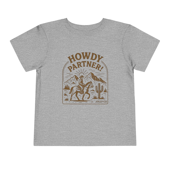 Howdy Partner! Western Style Toddler Short Sleeve Tee - Jolly Co Creations96934879