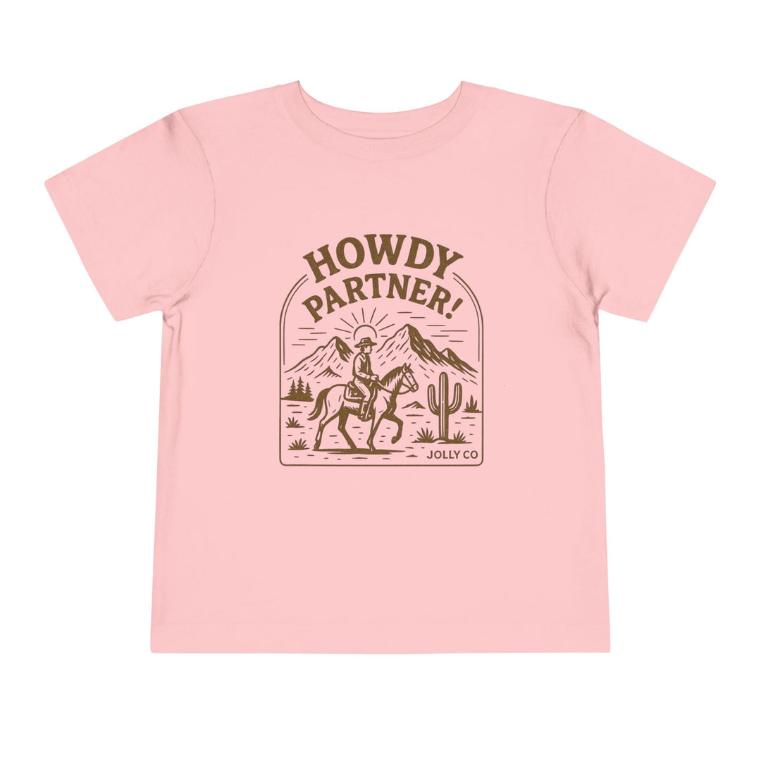 Howdy Partner! Western Style Toddler Short Sleeve Tee - Jolly Co Creations96967647
