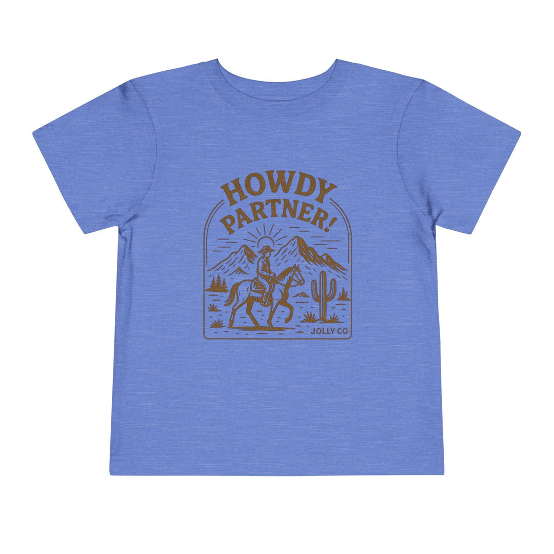 Howdy Partner! Western Style Toddler Short Sleeve Tee - Jolly Co Creations97000415