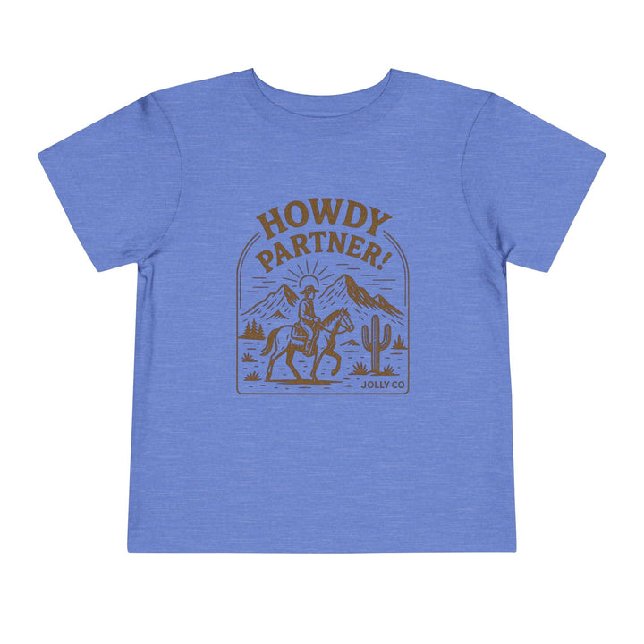 Howdy Partner! Western Style Toddler Short Sleeve Tee - Jolly Co Creations97000415