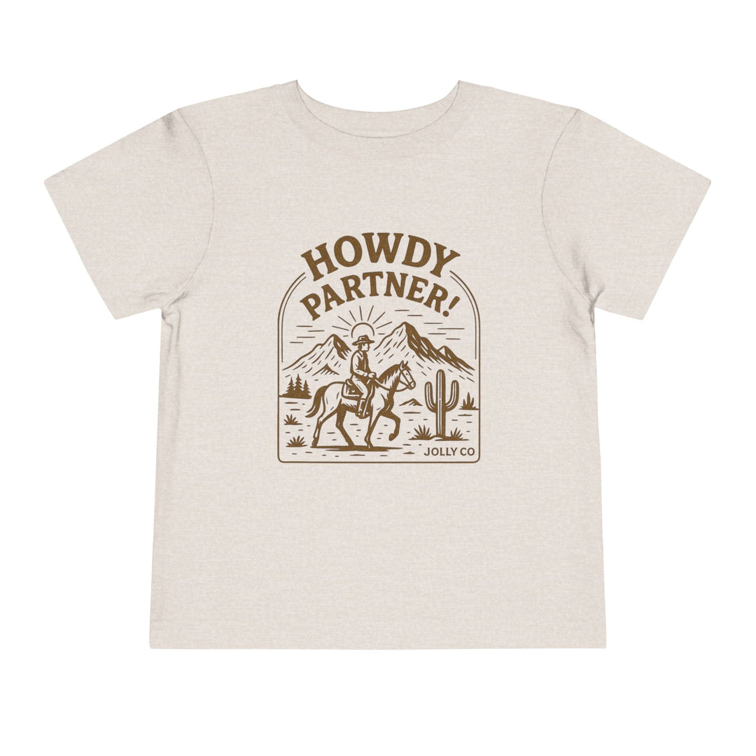 Howdy Partner! Western Style Toddler Short Sleeve Tee - Jolly Co Creations97033183