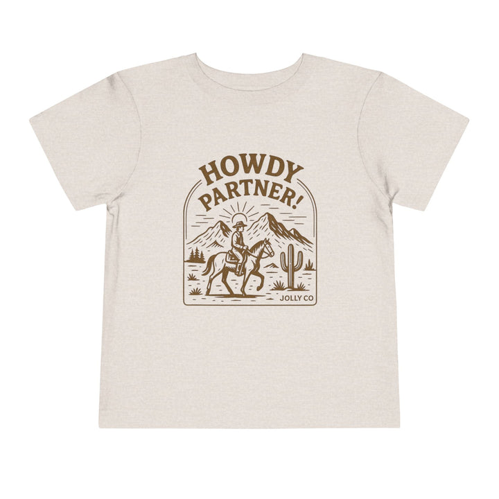 Howdy Partner! Western Style Toddler Short Sleeve Tee - Jolly Co Creations97033183