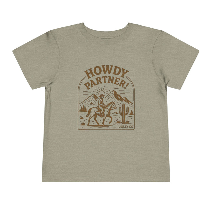 Howdy Partner! Western Style Toddler Short Sleeve Tee - Jolly Co Creations97098719
