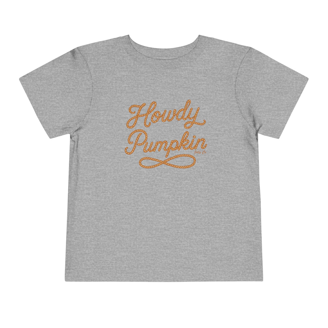 Howdy Pumpkin Toddler Short Sleeve Tee - Jolly Co Creations