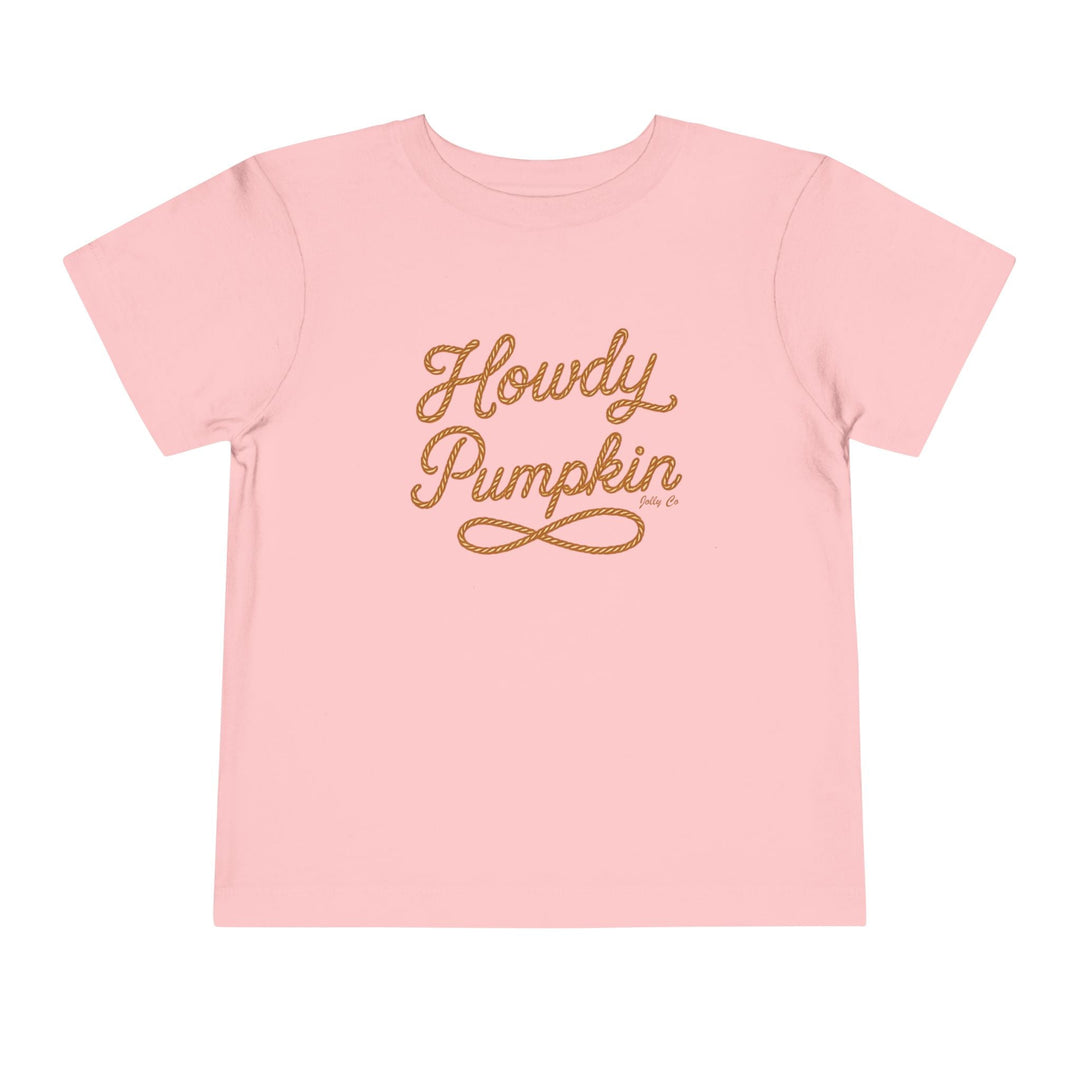 Howdy Pumpkin Toddler Short Sleeve Tee - Jolly Co Creations