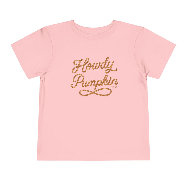 Howdy Pumpkin Toddler Short Sleeve Tee - Jolly Co Creations