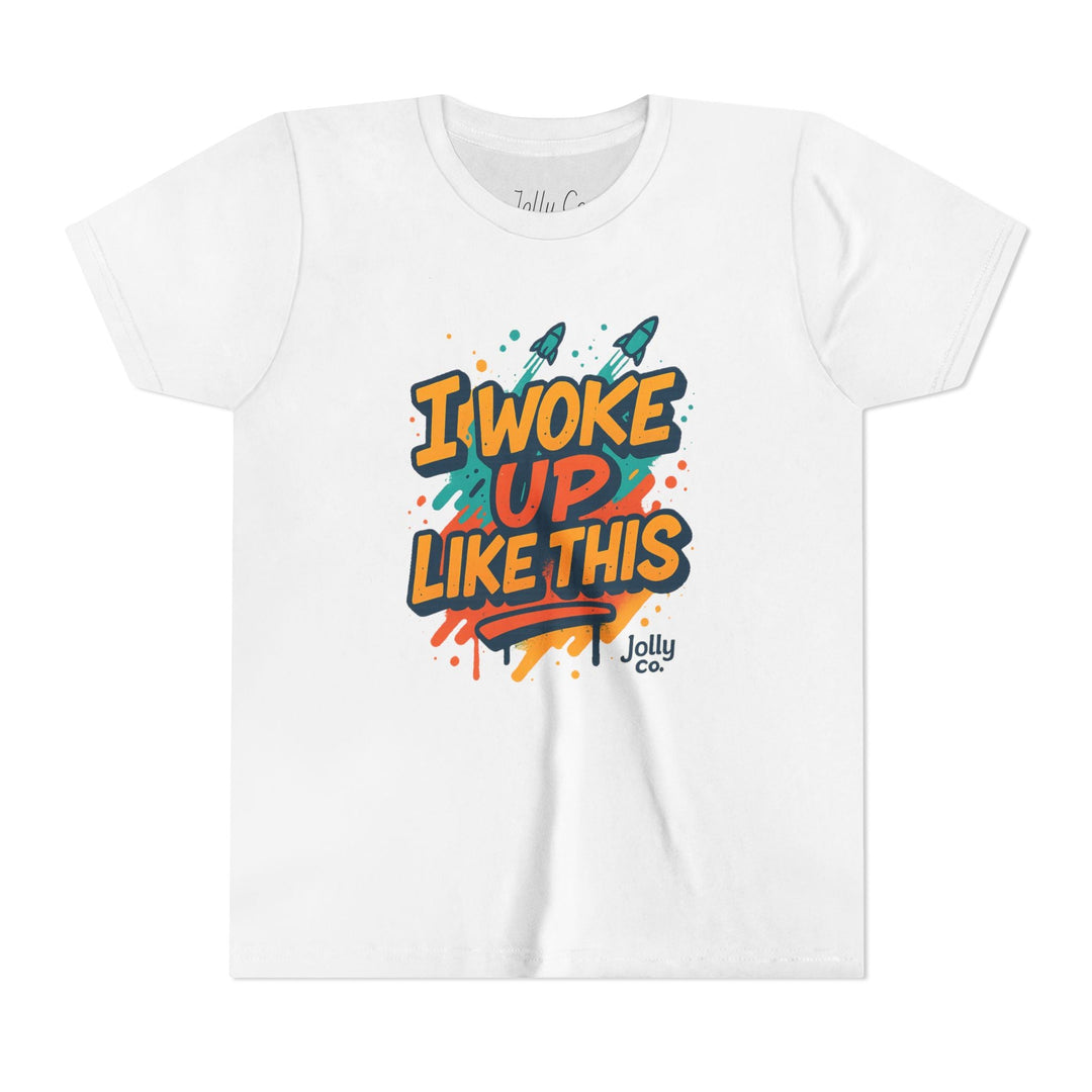 I Woke Up Like This Kids Short Sleeve Tee - Jolly Co Creations54488799
