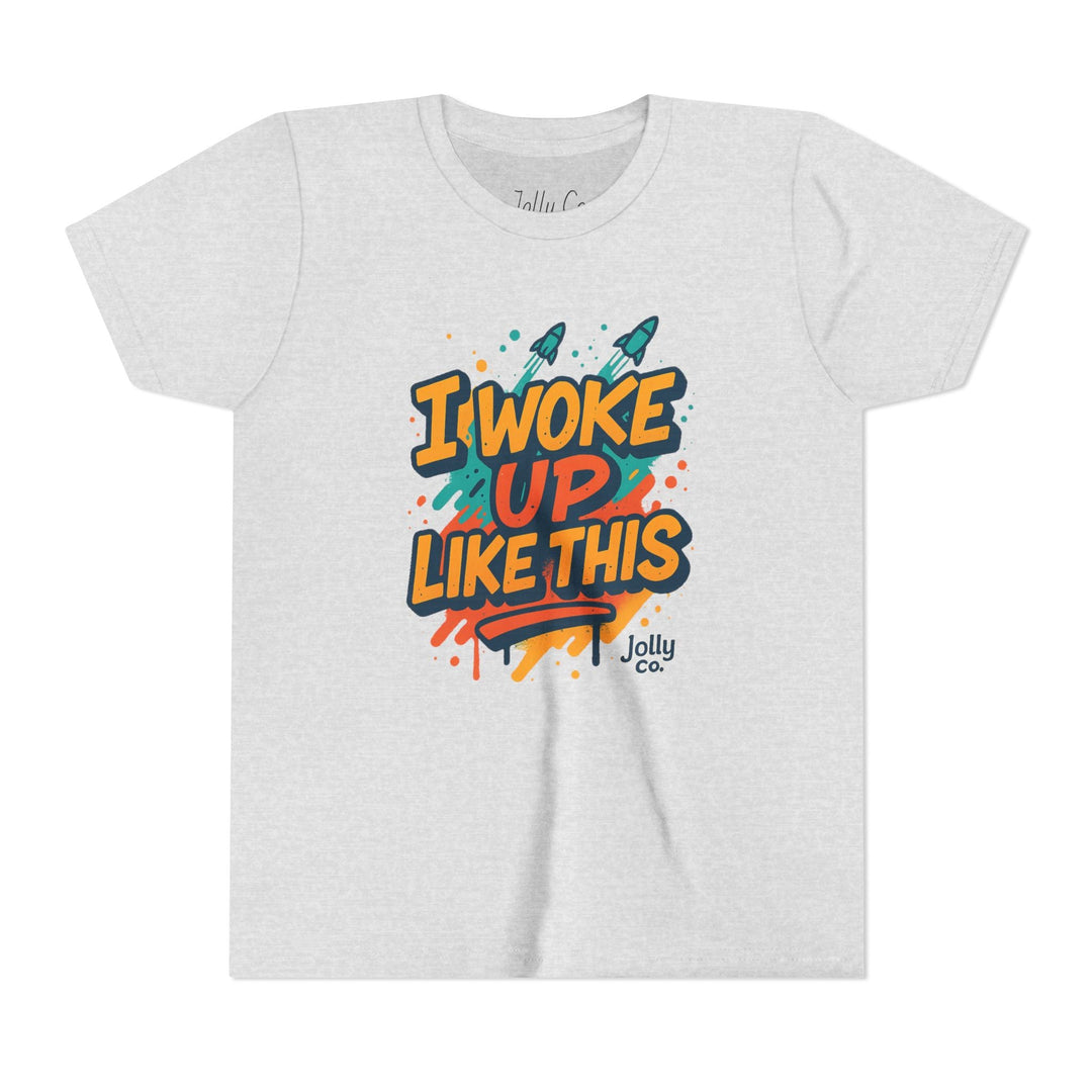 I Woke Up Like This Kids Short Sleeve Tee - Jolly Co Creations54619871
