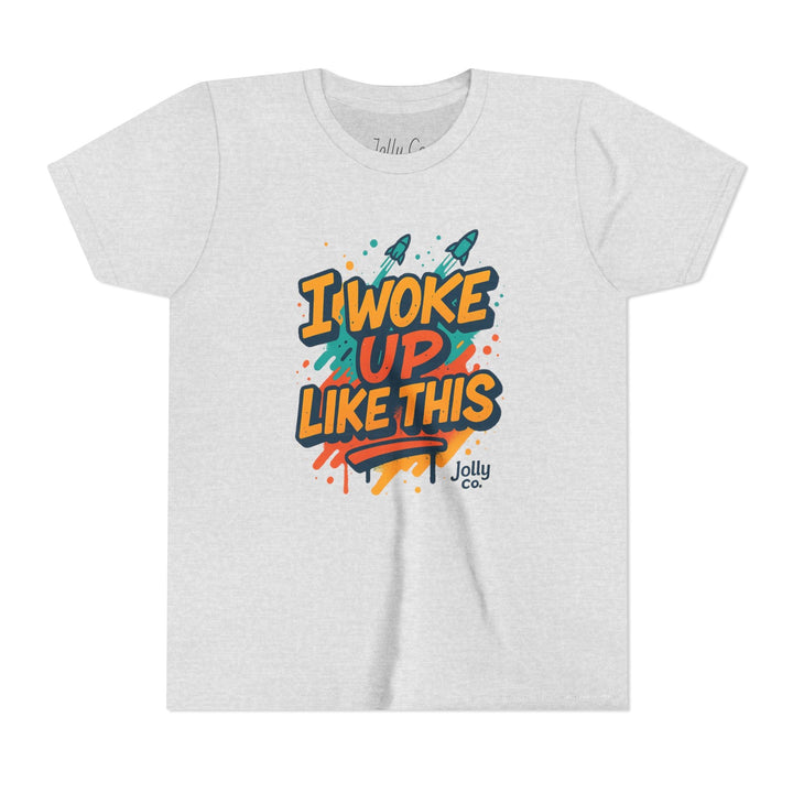 I Woke Up Like This Kids Short Sleeve Tee - Jolly Co Creations54619871