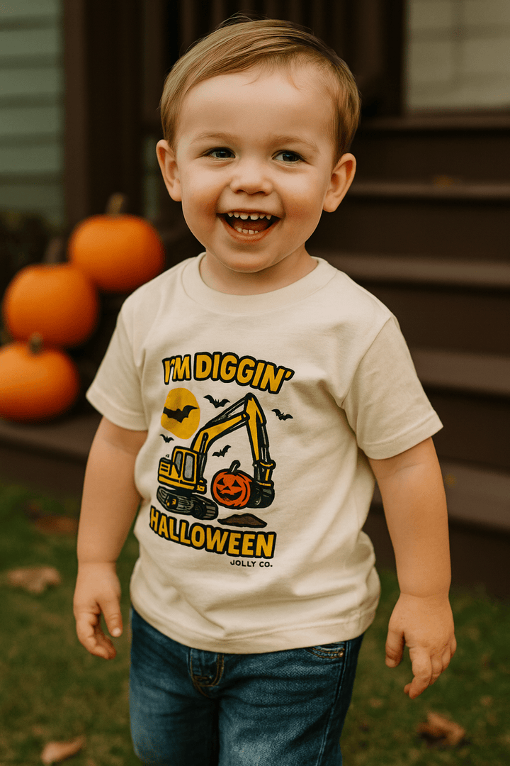 I'm Diggin' Halloween Toddler Short Sleeve Tee - Jolly Co Creations
