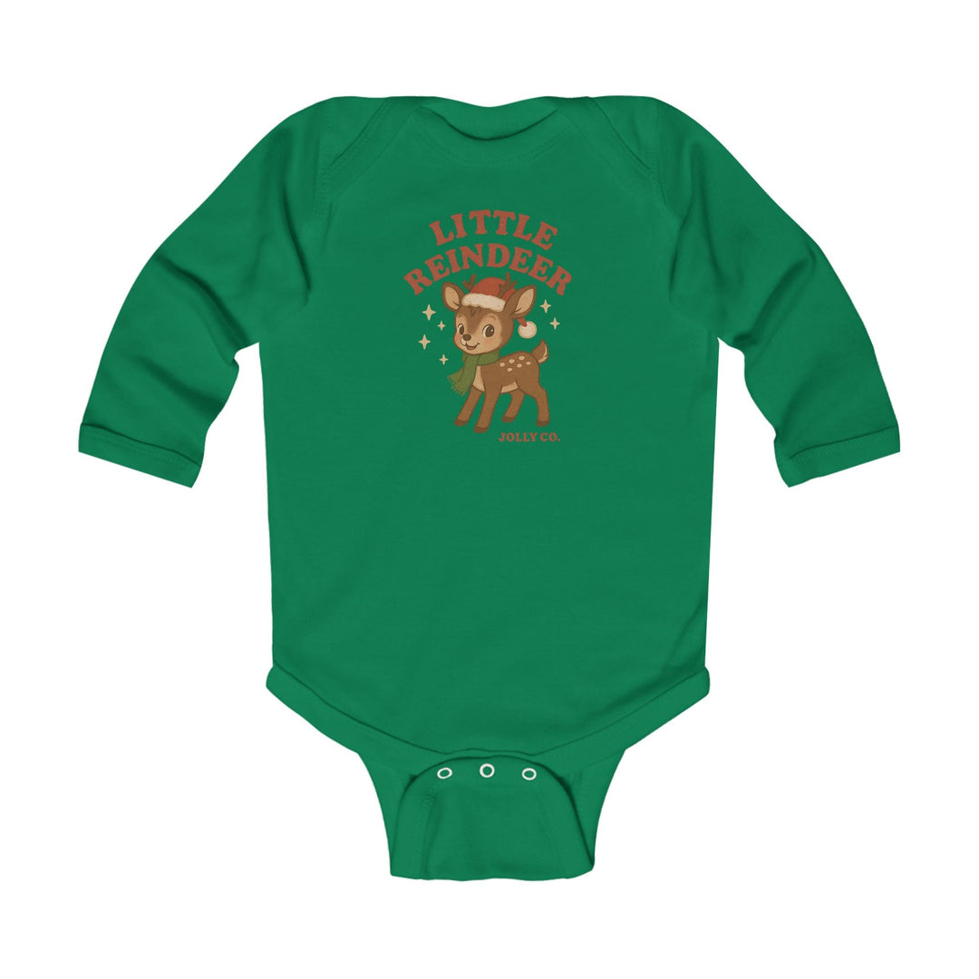 Little Reindeer Baby Long Sleeve Onesie - Jolly Co Creations