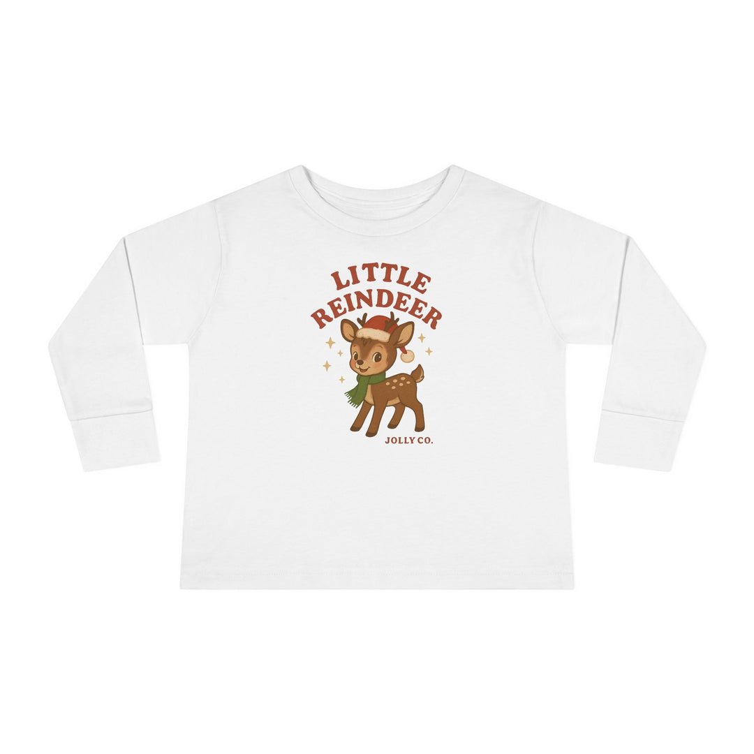 Little Reindeer Toddler Long Sleeve Tee - Jolly Co Creations