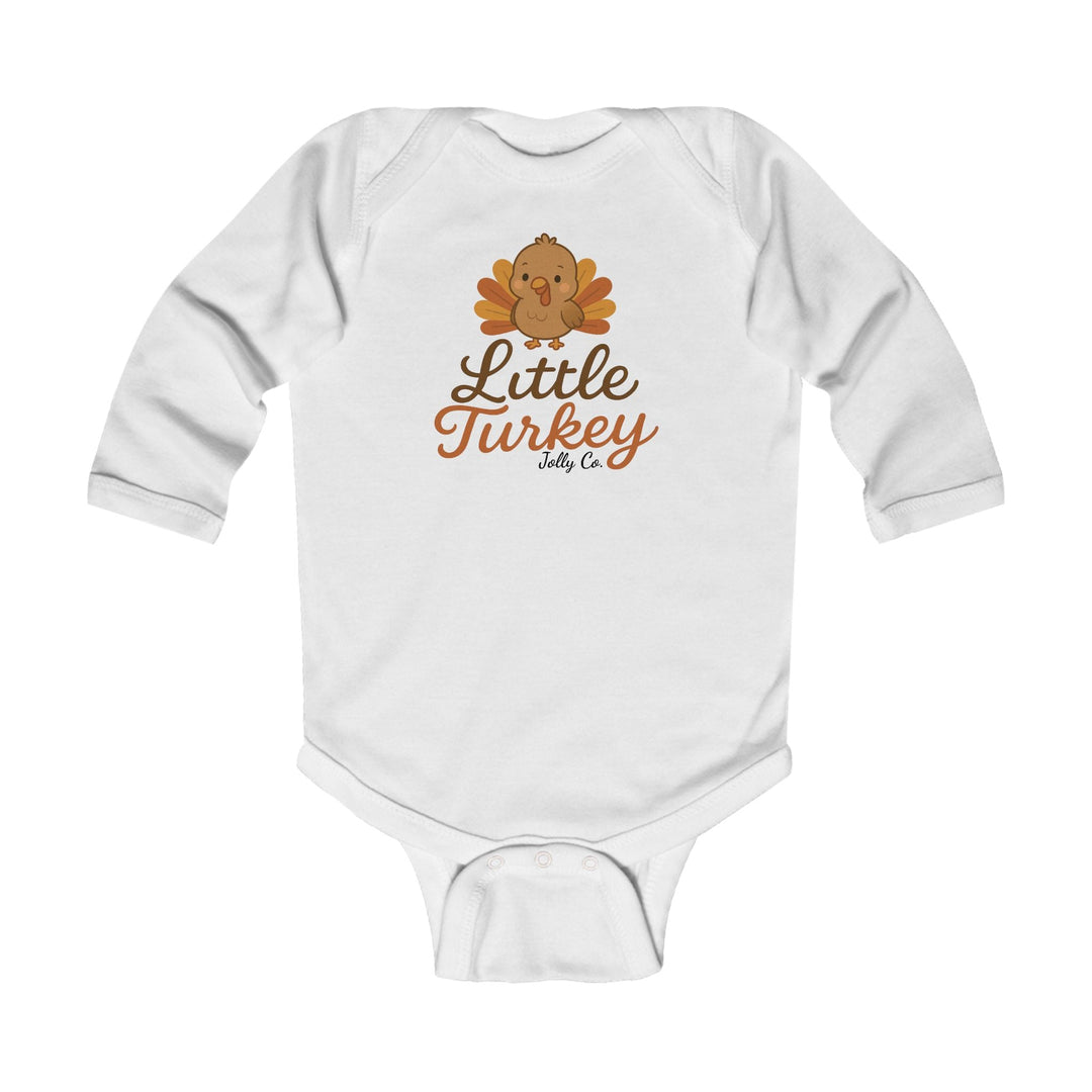 Little Turkey Baby Long Sleeve Onesie - Jolly Co Creations