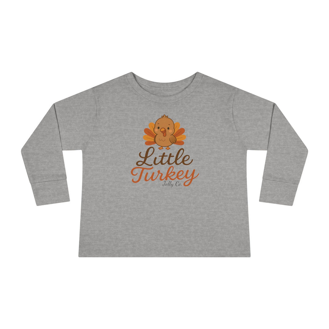Little Turkey Toddler Long Sleeve Tee - Jolly Co Creations