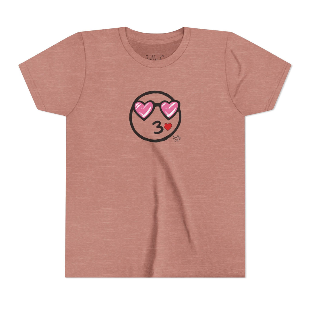 Love Emoji Kids Short Sleeve Tee - Jolly Co Creations
