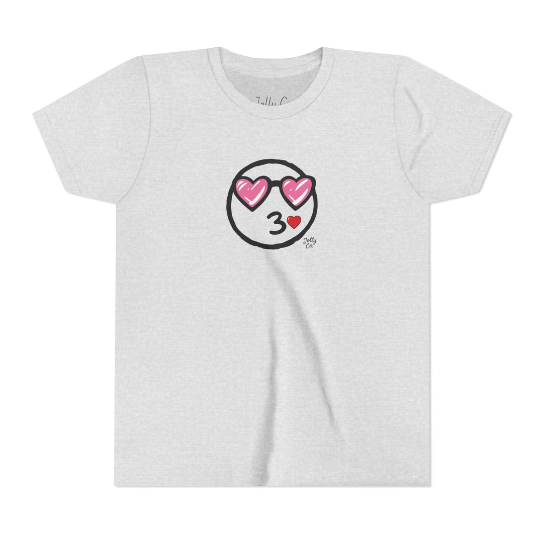 Love Emoji Kids Short Sleeve Tee - Jolly Co Creations