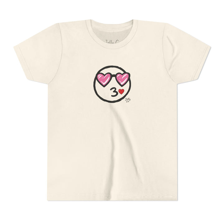 Love Emoji Kids Short Sleeve Tee - Jolly Co Creations