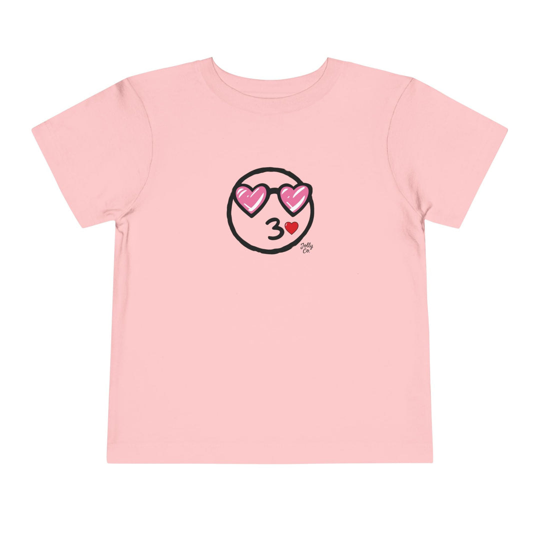Love Emoji Toddler Short Sleeve Tee - Jolly Co Creations