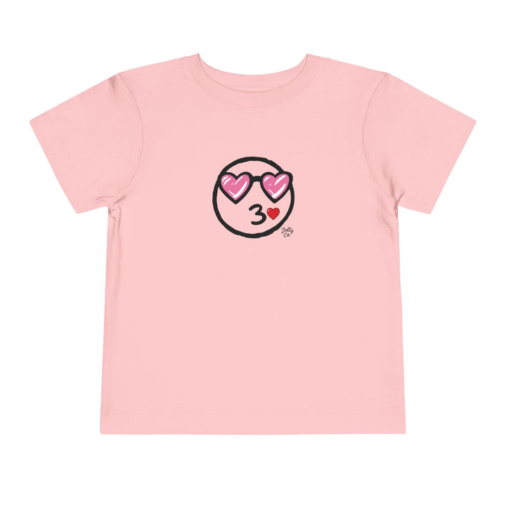 Love Emoji Toddler Short Sleeve Tee - Jolly Co Creations