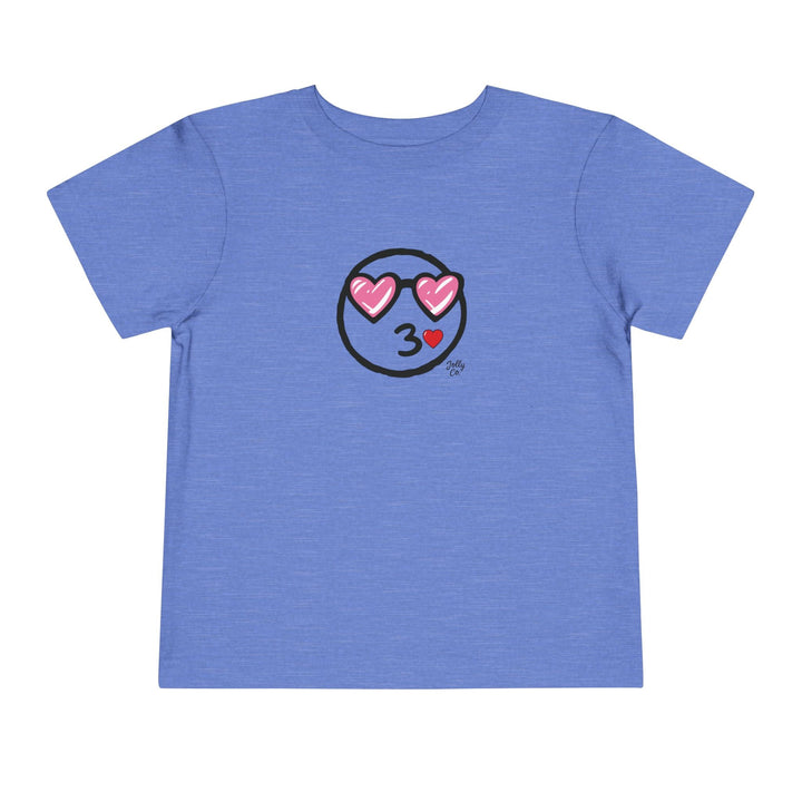 Love Emoji Toddler Short Sleeve Tee - Jolly Co Creations