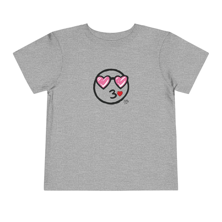 Love Emoji Toddler Short Sleeve Tee - Jolly Co Creations