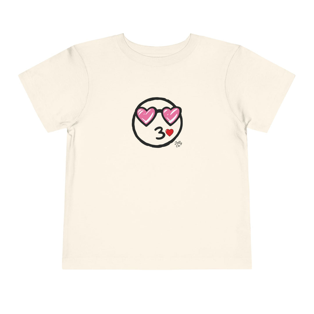 Love Emoji Toddler Short Sleeve Tee - Jolly Co Creations