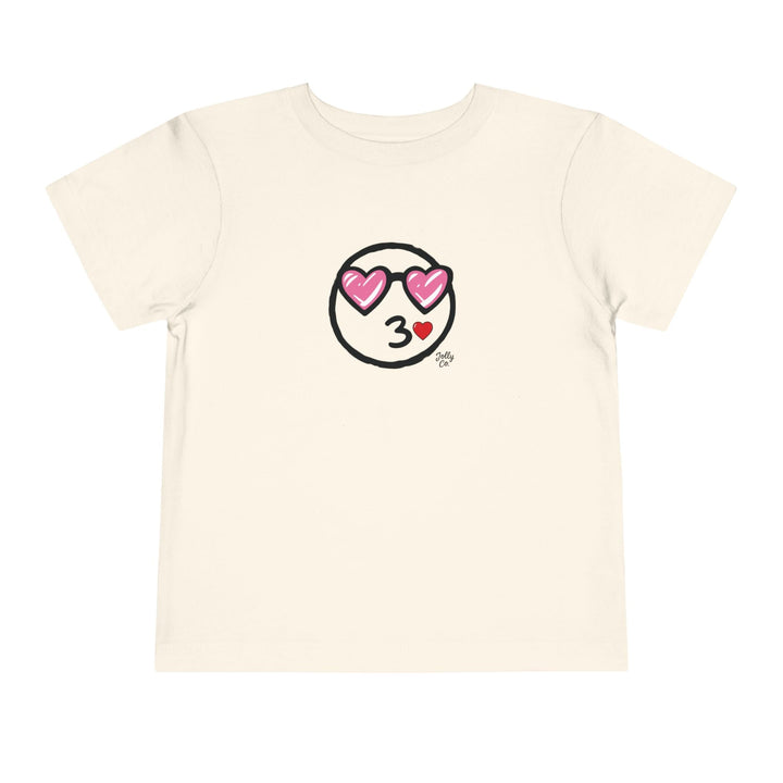 Love Emoji Toddler Short Sleeve Tee - Jolly Co Creations