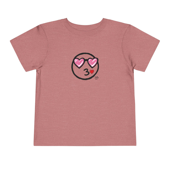 Love Emoji Toddler Short Sleeve Tee - Jolly Co Creations