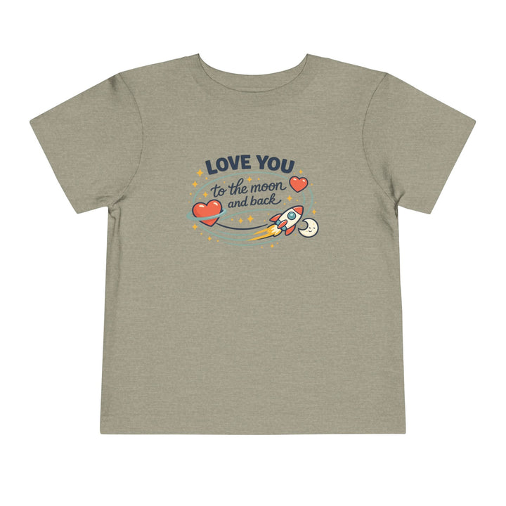 Love You to the Moon and Back Toddler Short Sleeve Tee - Jolly Co Creations