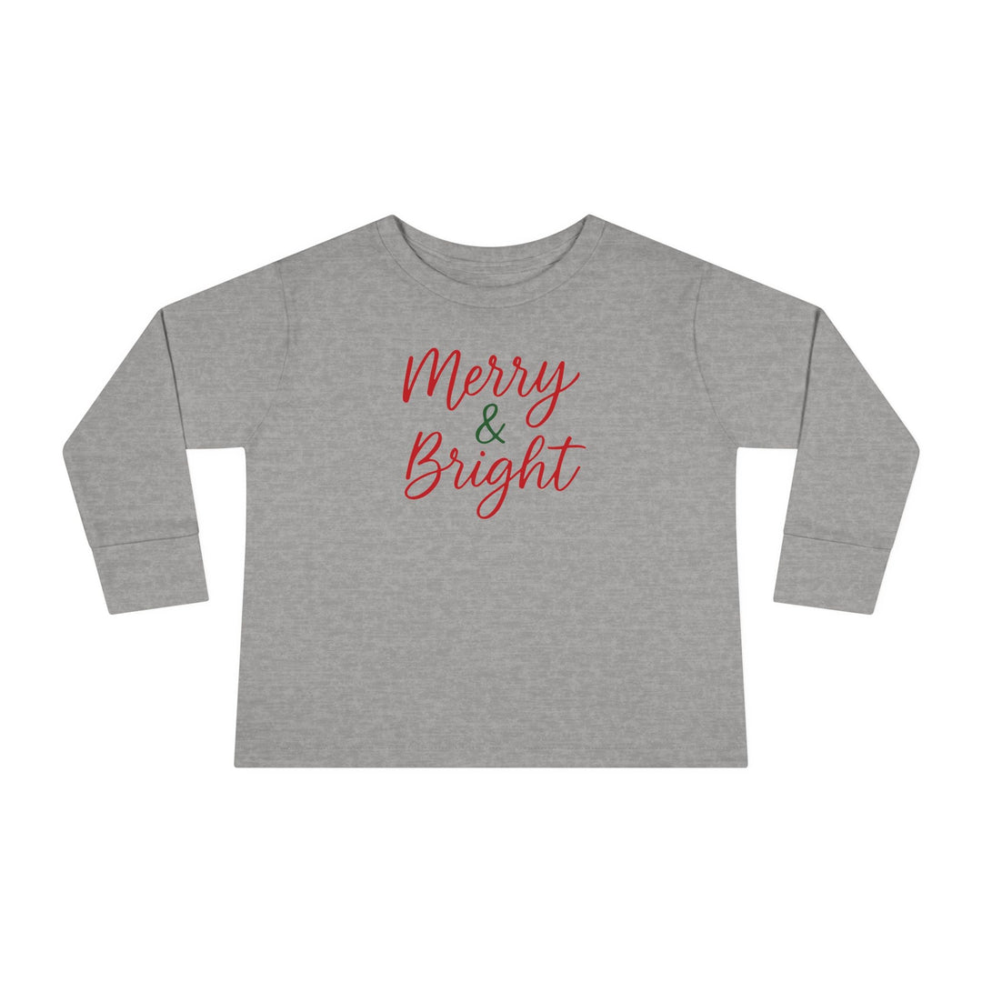 Merry & Bright Toddler Long Sleeve Tee - Jolly Co Creations