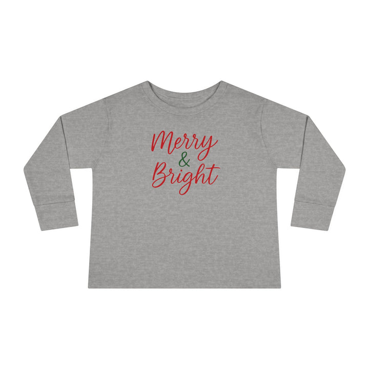 Merry & Bright Toddler Long Sleeve Tee - Jolly Co Creations