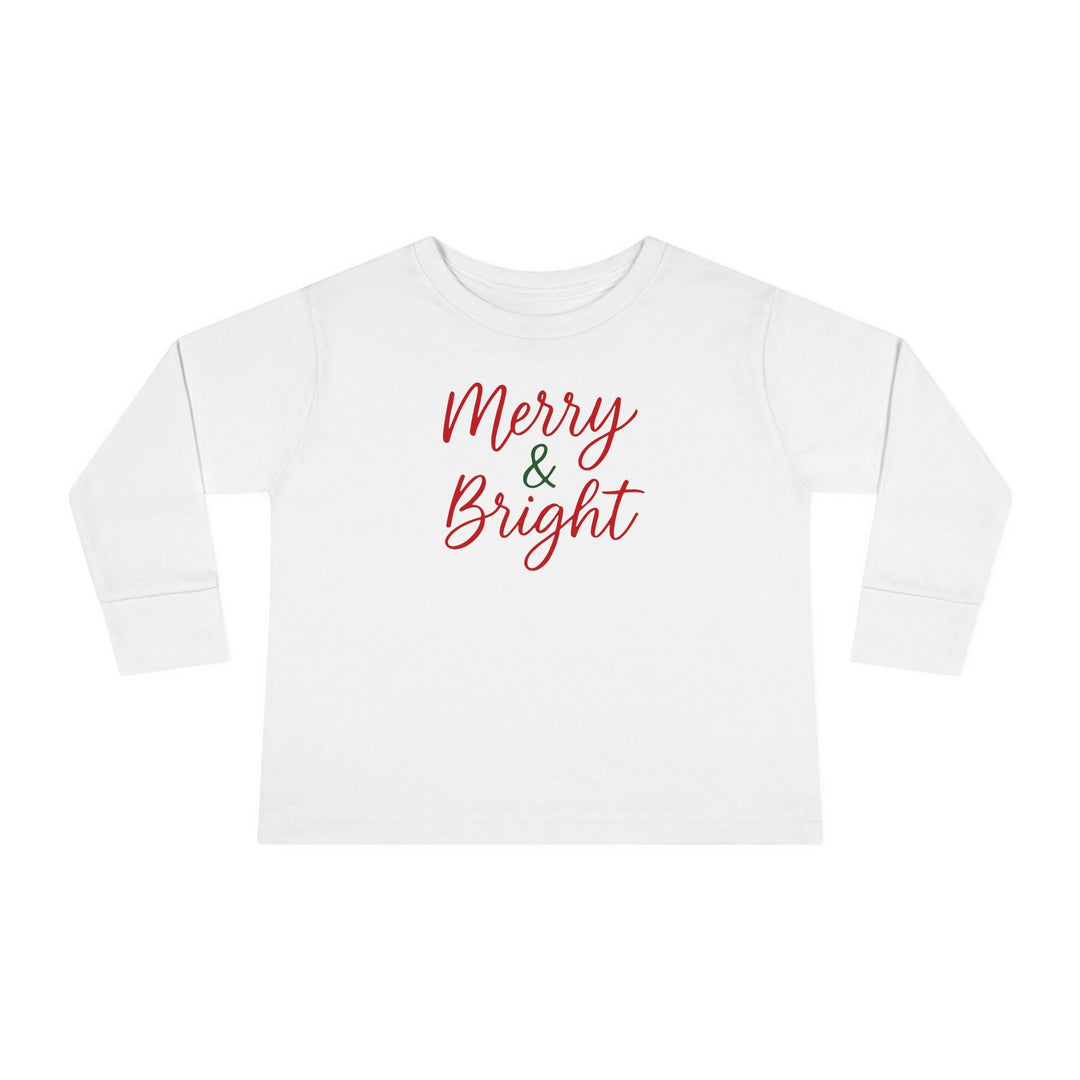 Merry & Bright Toddler Long Sleeve Tee - Jolly Co Creations