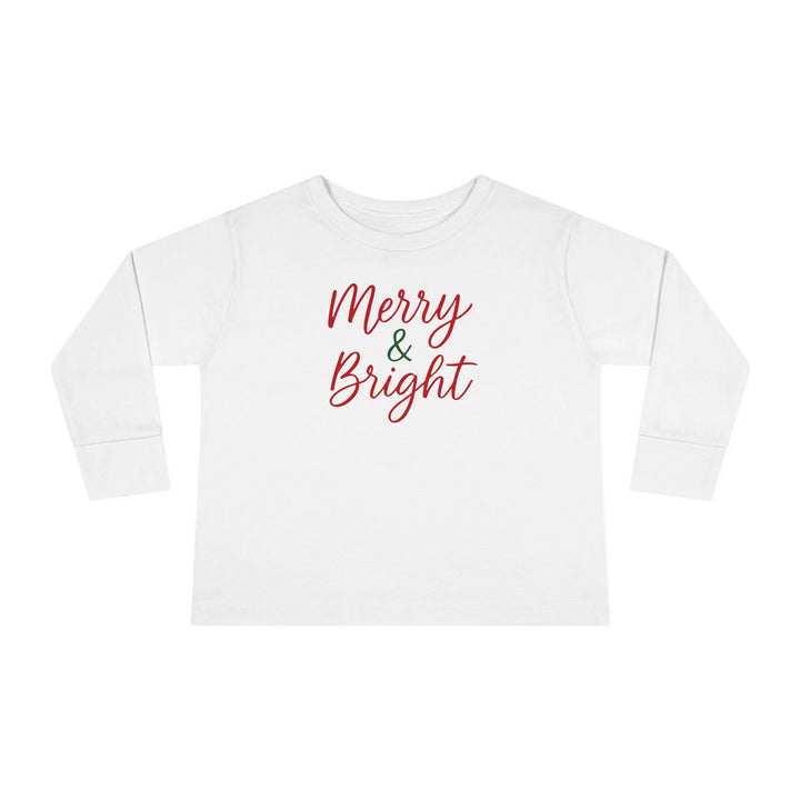 Merry & Bright Toddler Long Sleeve Tee - Jolly Co Creations
