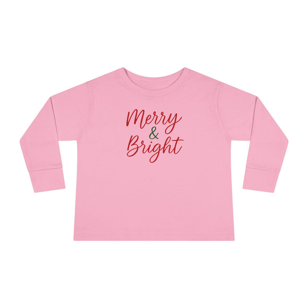 Merry & Bright Toddler Long Sleeve Tee - Jolly Co Creations