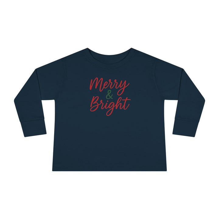 Merry & Bright Toddler Long Sleeve Tee - Jolly Co Creations