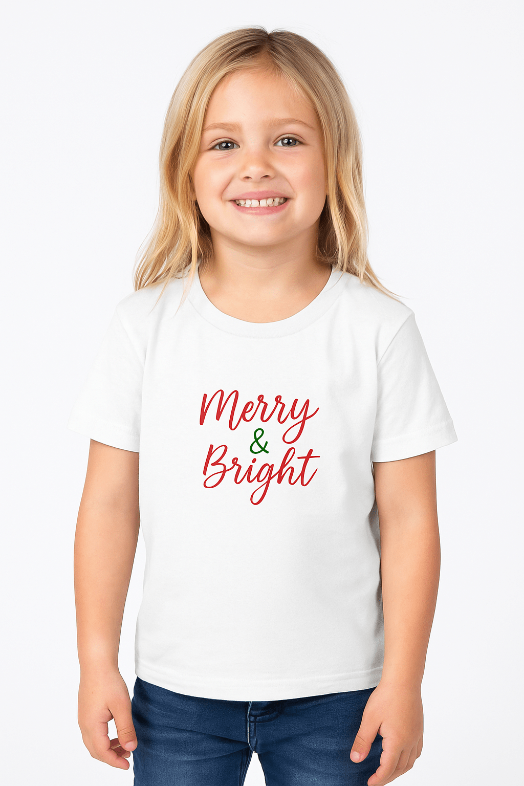 Merry & Bright Toddler Short Sleeve Tee - Jolly Co Creations