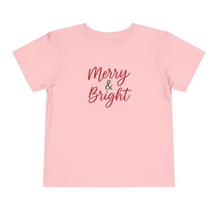 Merry & Bright Toddler Short Sleeve Tee - Jolly Co Creations