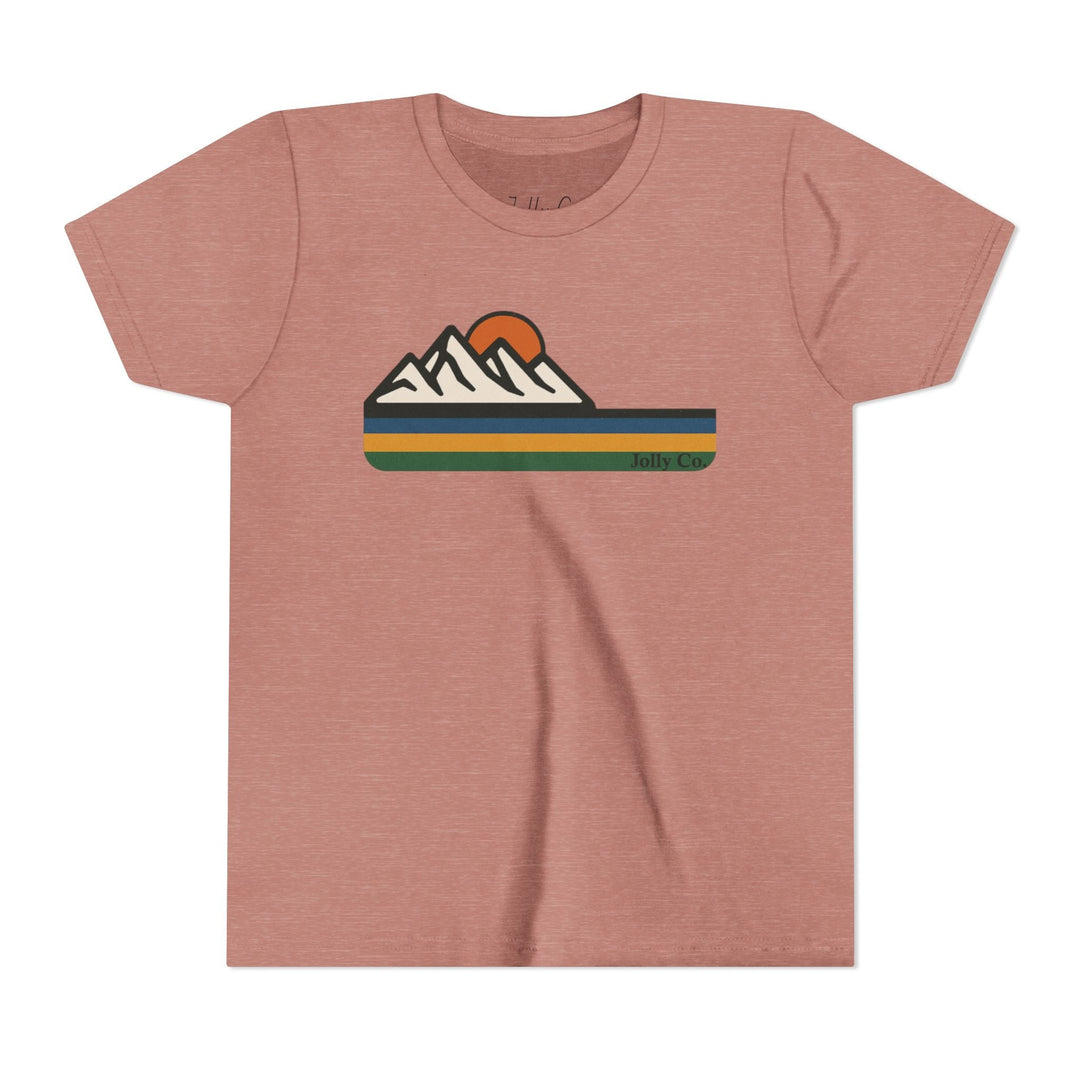 Mountain Sunset Kids Short Sleeve Tee - Jolly Co Creations