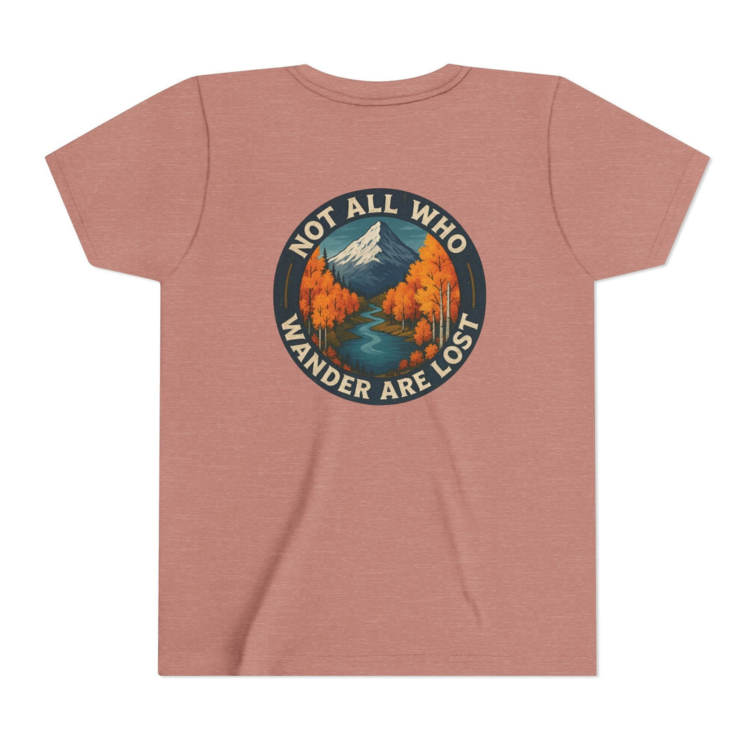 Not All who Wonder are Lost Kids Short Sleeve Tee - Jolly Co Creations