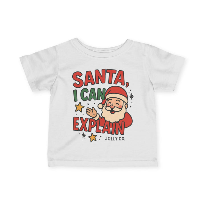 Santa, I Can Explain Baby Short Sleeve Tee - Jolly Co Creations