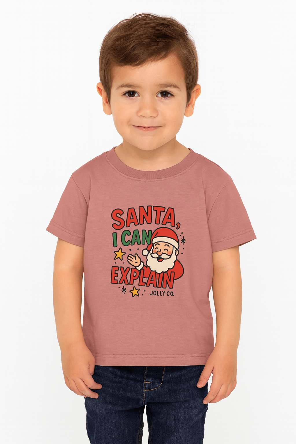 Santa, I Can Explain Toddler Short Sleeve Tee - Jolly Co Creations