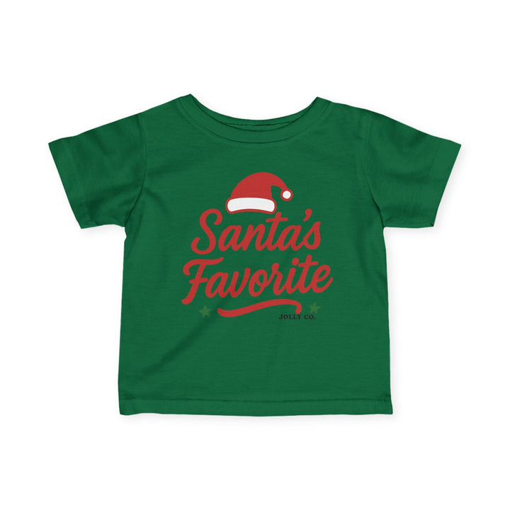 Santa's Favorite Baby Short Sleeve Tee - Jolly Co Creations