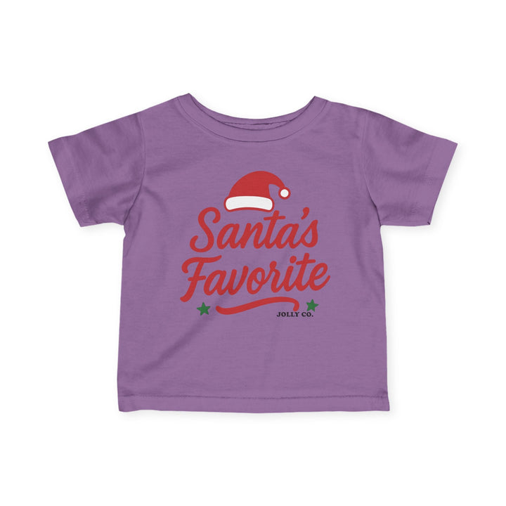 Santa's Favorite Baby Short Sleeve Tee - Jolly Co Creations