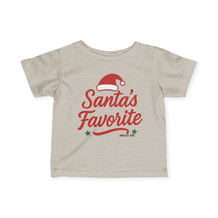 Santa's Favorite Baby Short Sleeve Tee - Jolly Co Creations
