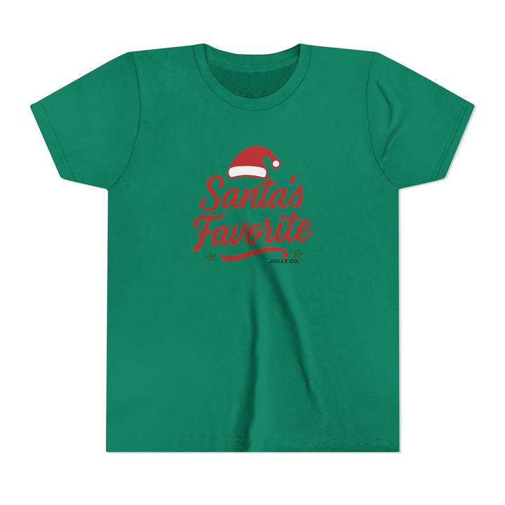 Santa's Favorite Kids Short Sleeve Tee - Jolly Co Creations