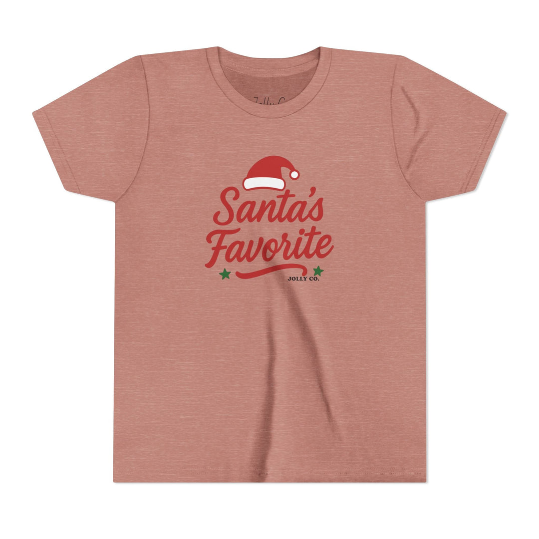 Santa's Favorite Kids Short Sleeve Tee - Jolly Co Creations
