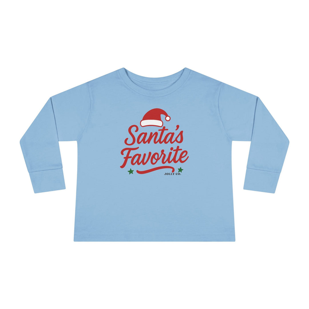Santa's Favorite Toddler Long Sleeve Tee - Jolly Co Creations